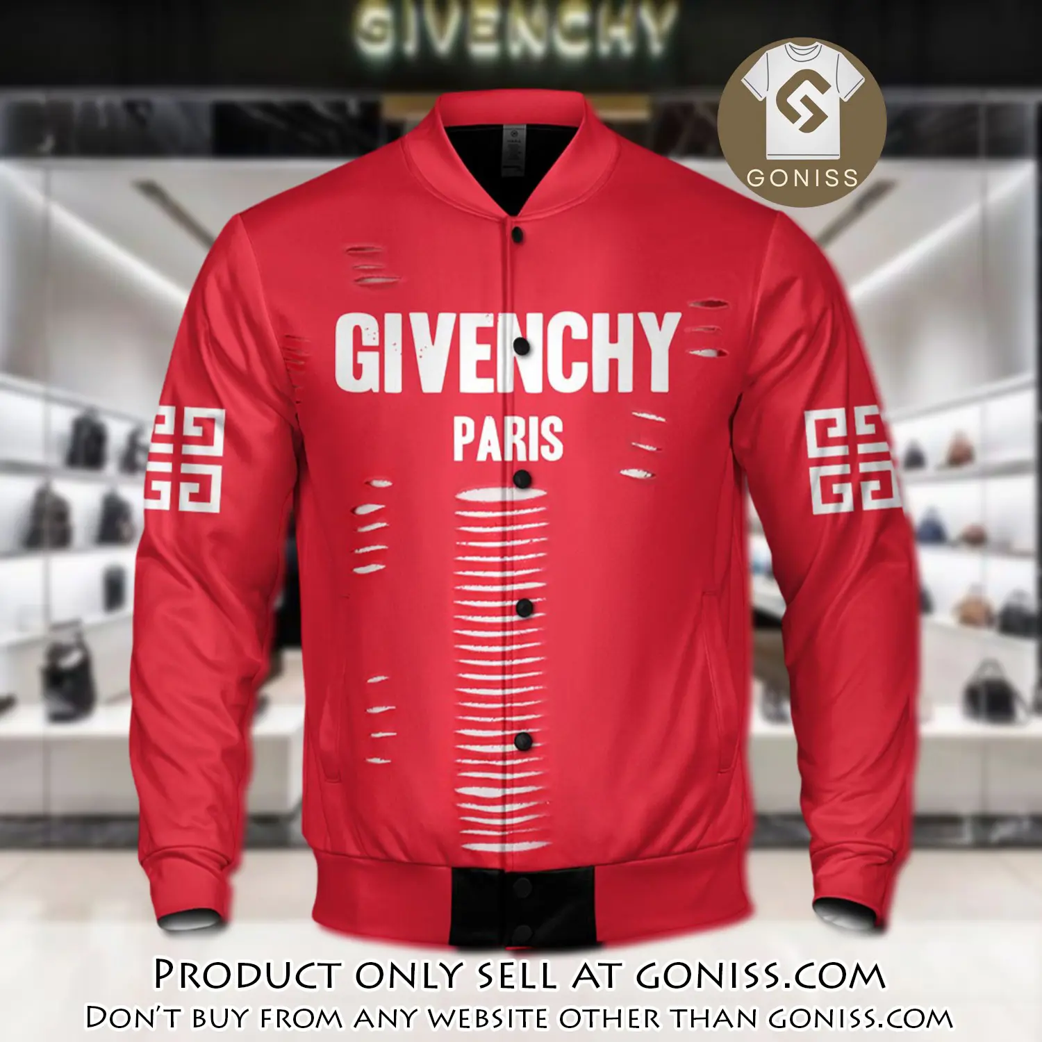 Luxury givenchy varsity premium baseball jacket bjv1047 gn0800616